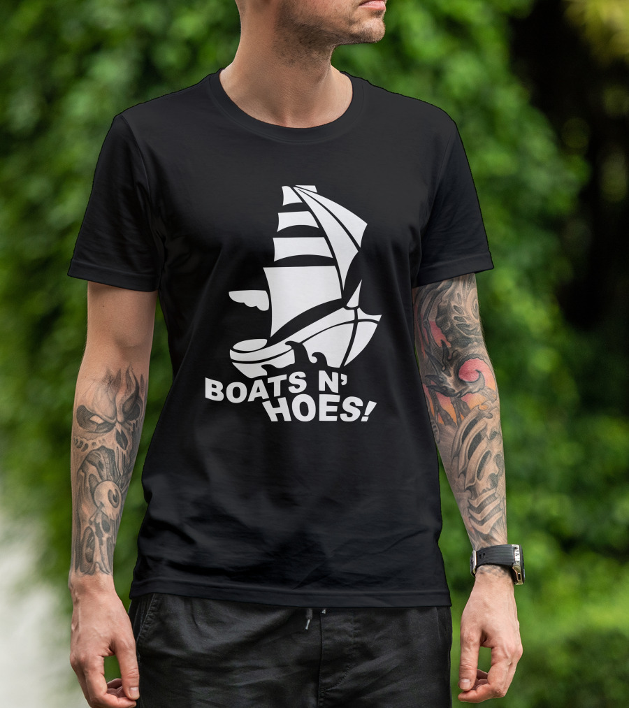 Boats N Hoes Sailboat Iconic Comedy Reference T-Shirt