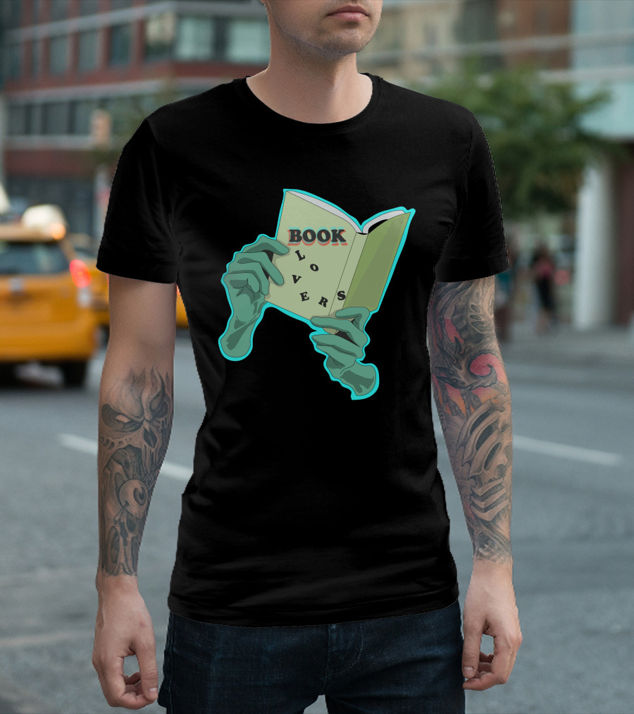 Book Lovers Zombie Hands Neon Glow T-Shirt