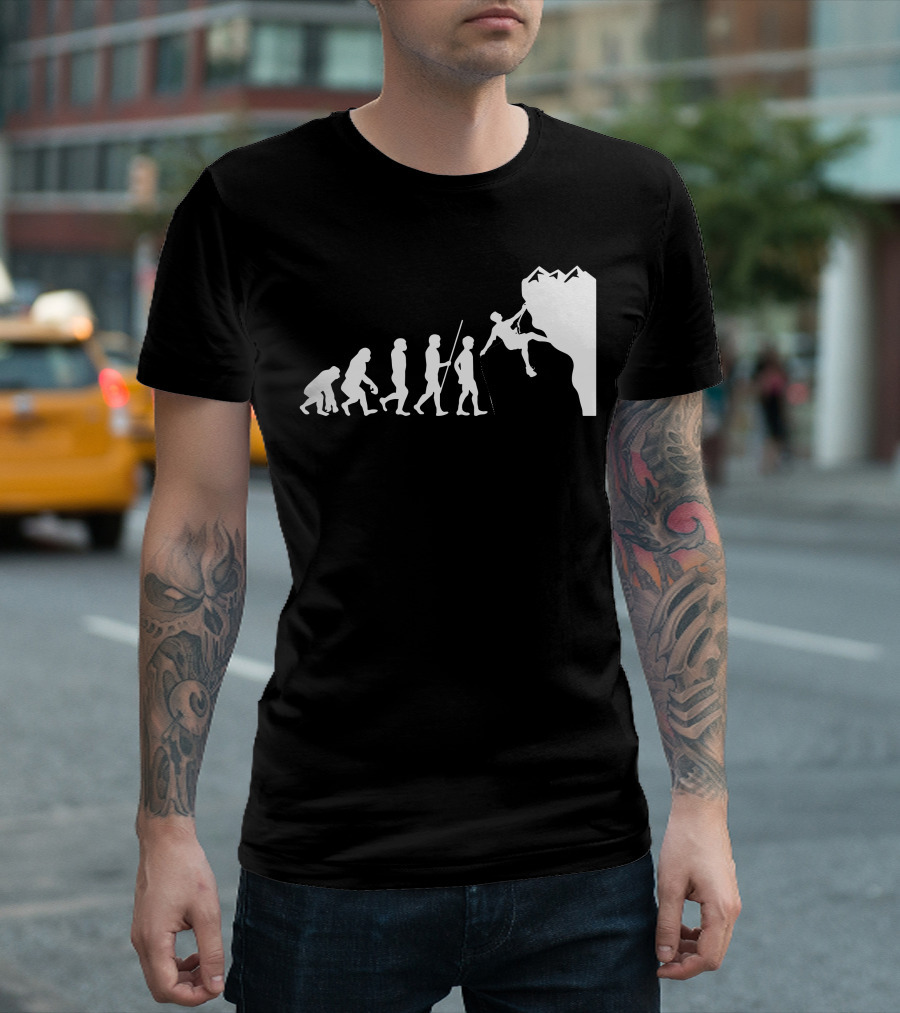 Evolution to Mountain Climbing T-Shirt