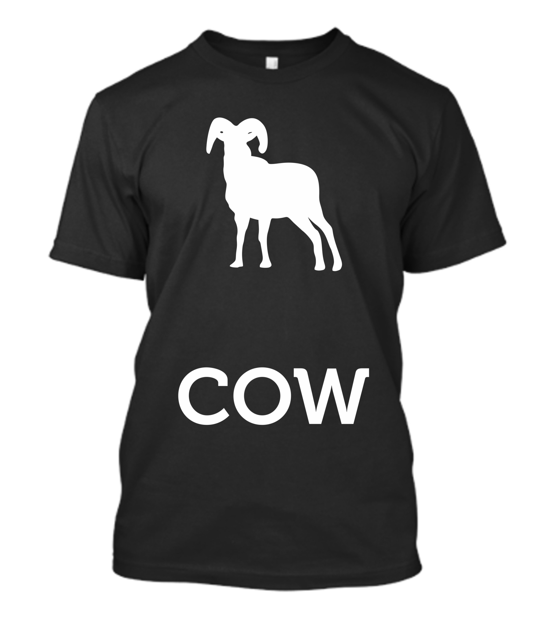 COW Sheep Silhouette Humor T-Shirt