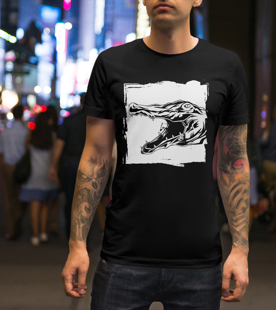 Crocodile Reptile Alligator Fierce T-Shirt