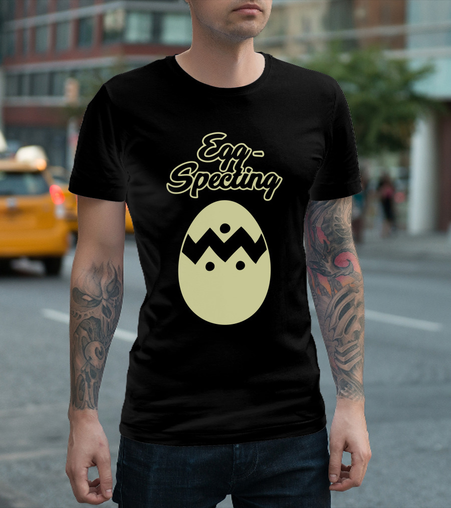 Egg-Specting Easter Egg with Zigzag T-Shirt