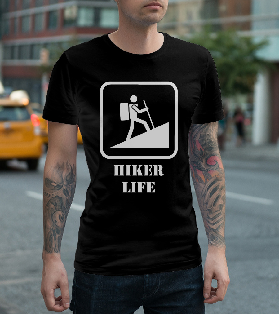Funny Hiker Life Backpacking Adventure T-Shirt