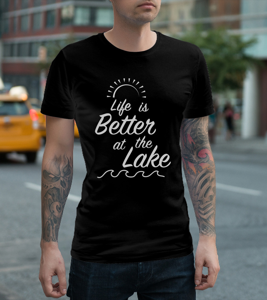 Life Is Better At The Lake Sun And Waves T-Shirt
