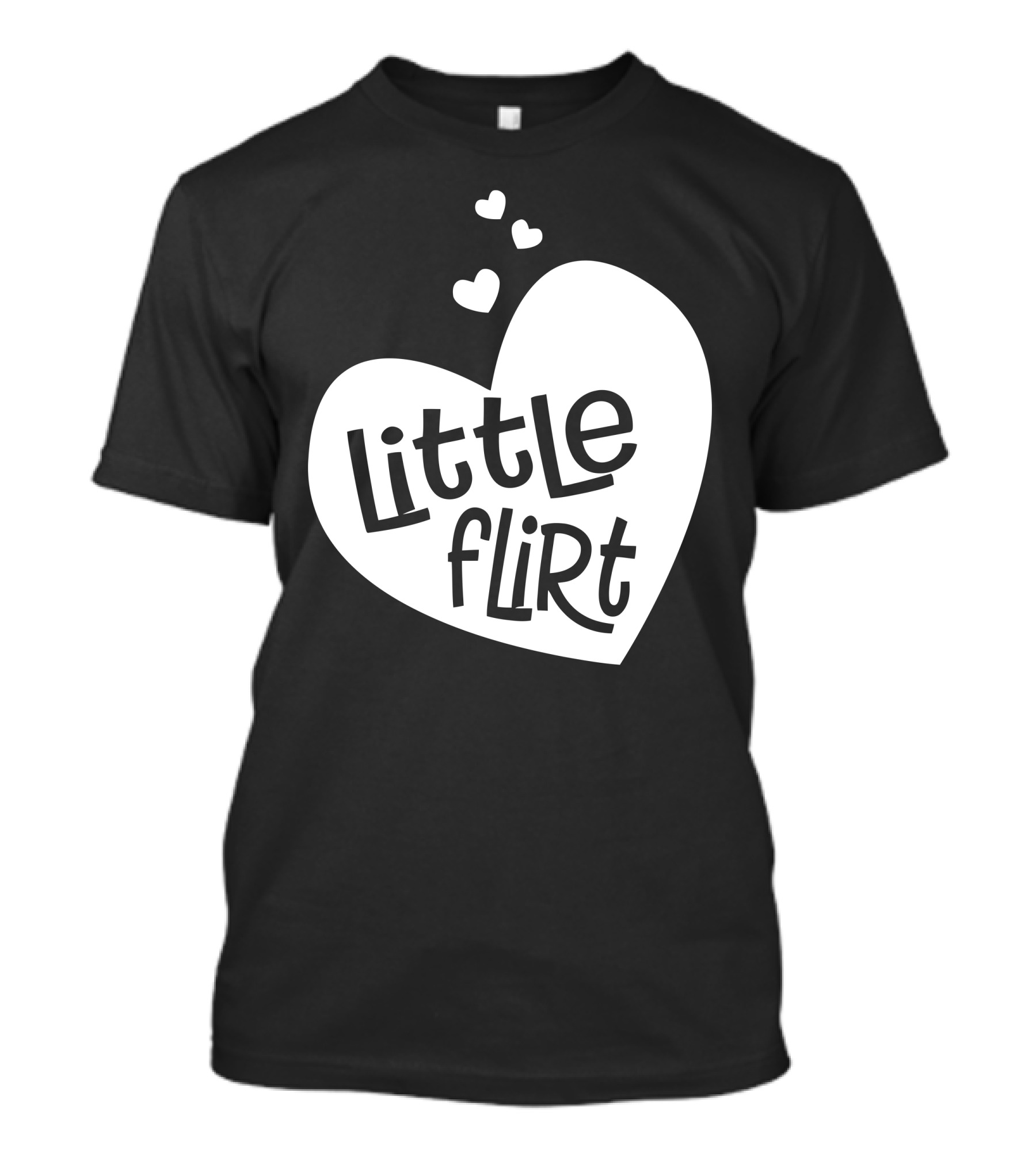 Little Flirt Heart Trio Playful Fun T-Shirt