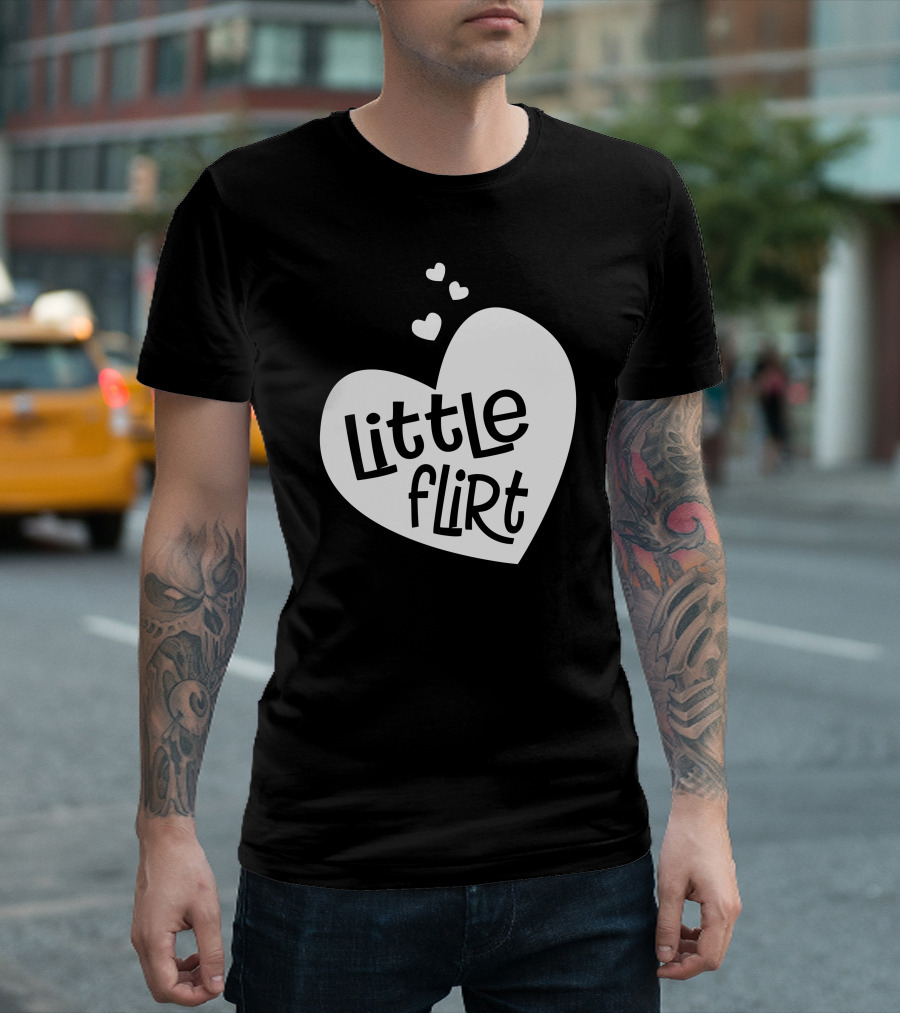 Little Flirt Heart Trio Playful Fun T-Shirt