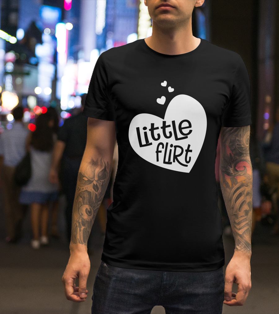 Little Flirt Heart Trio Playful Fun T-Shirt