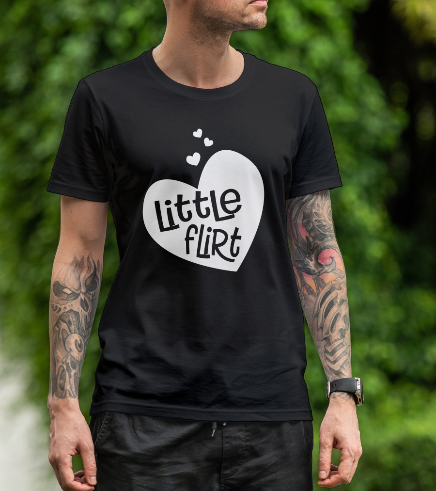 Little Flirt Heart Trio Playful Fun T-Shirt