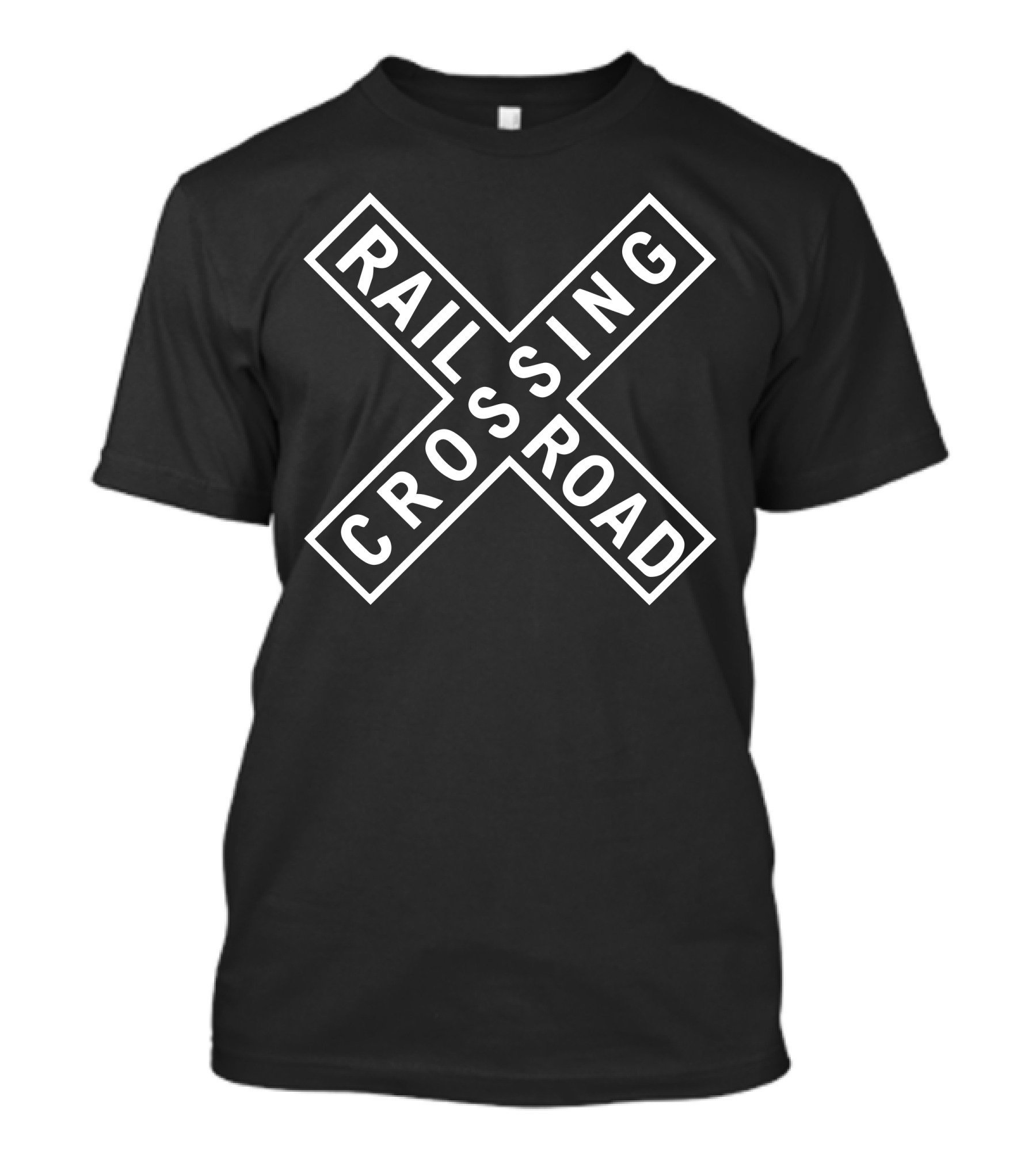 Funny Railroad Crossing Sign T-Shirt