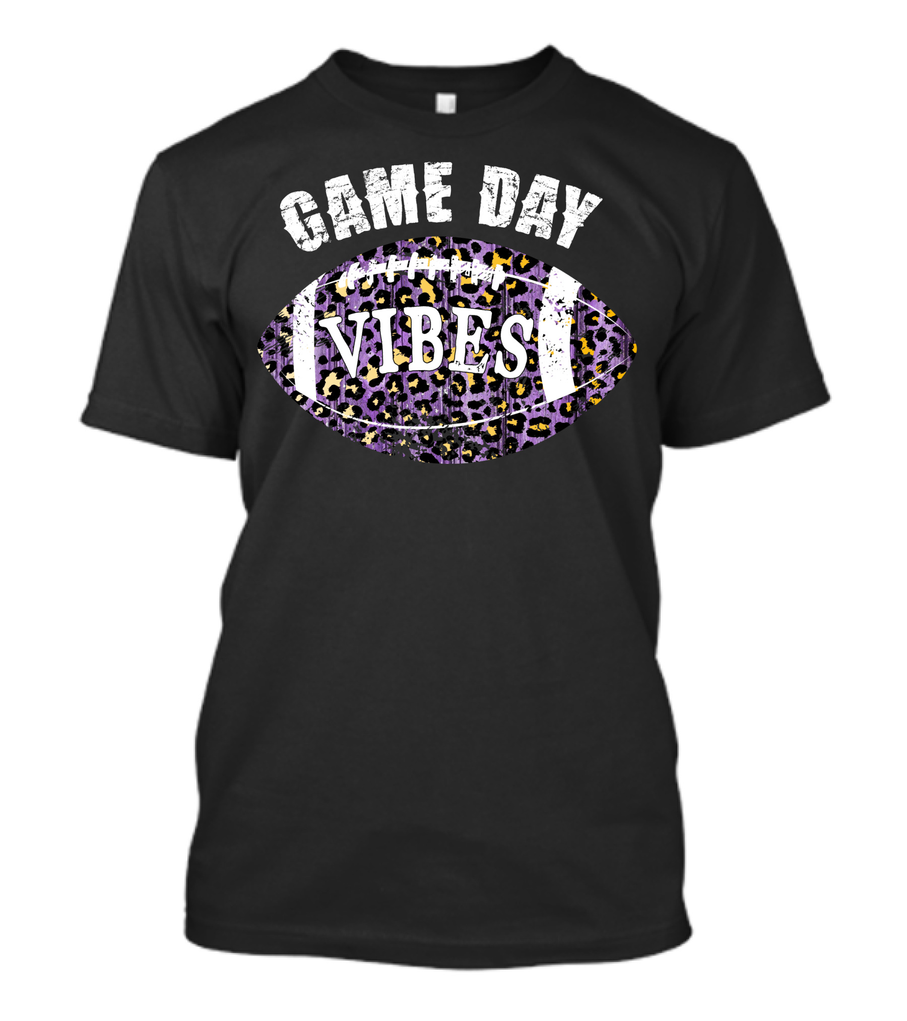 Game Day Vibes Leopard Football T-Shirt