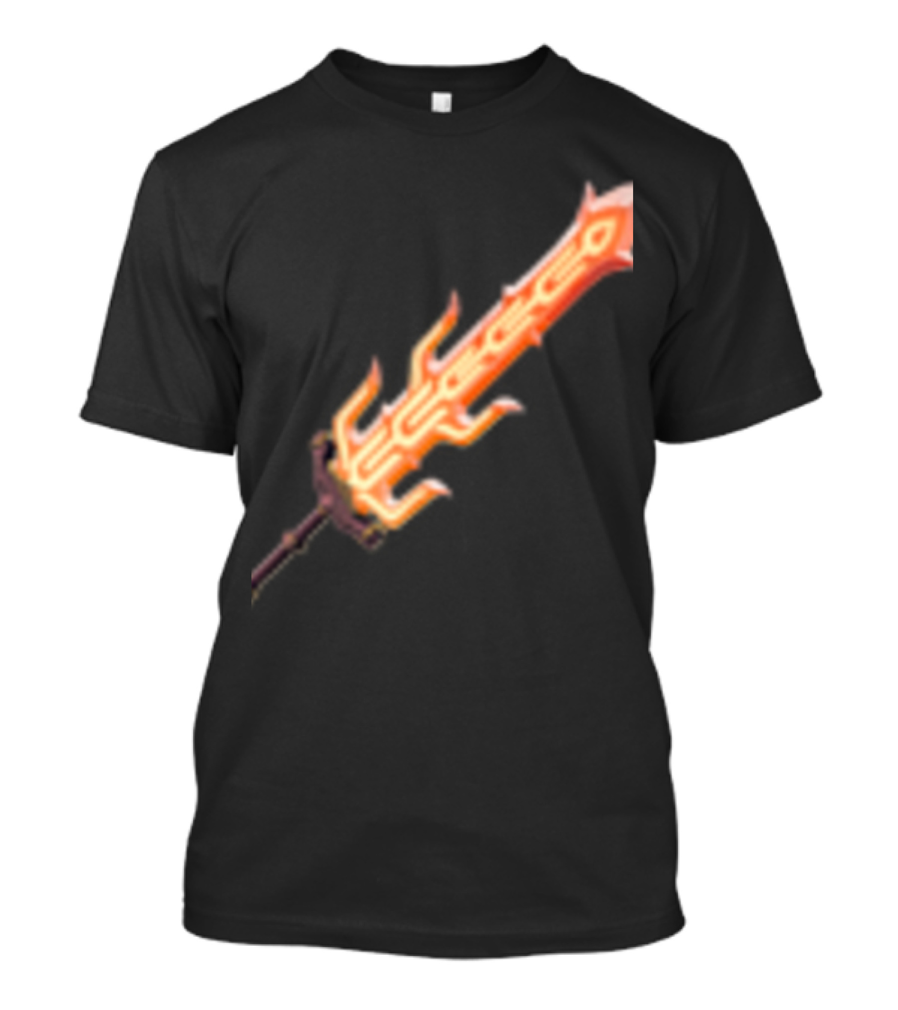 Great Flameblade Iconic Fiery Sword Visual From Legend Of Zelda Series T-Shirt