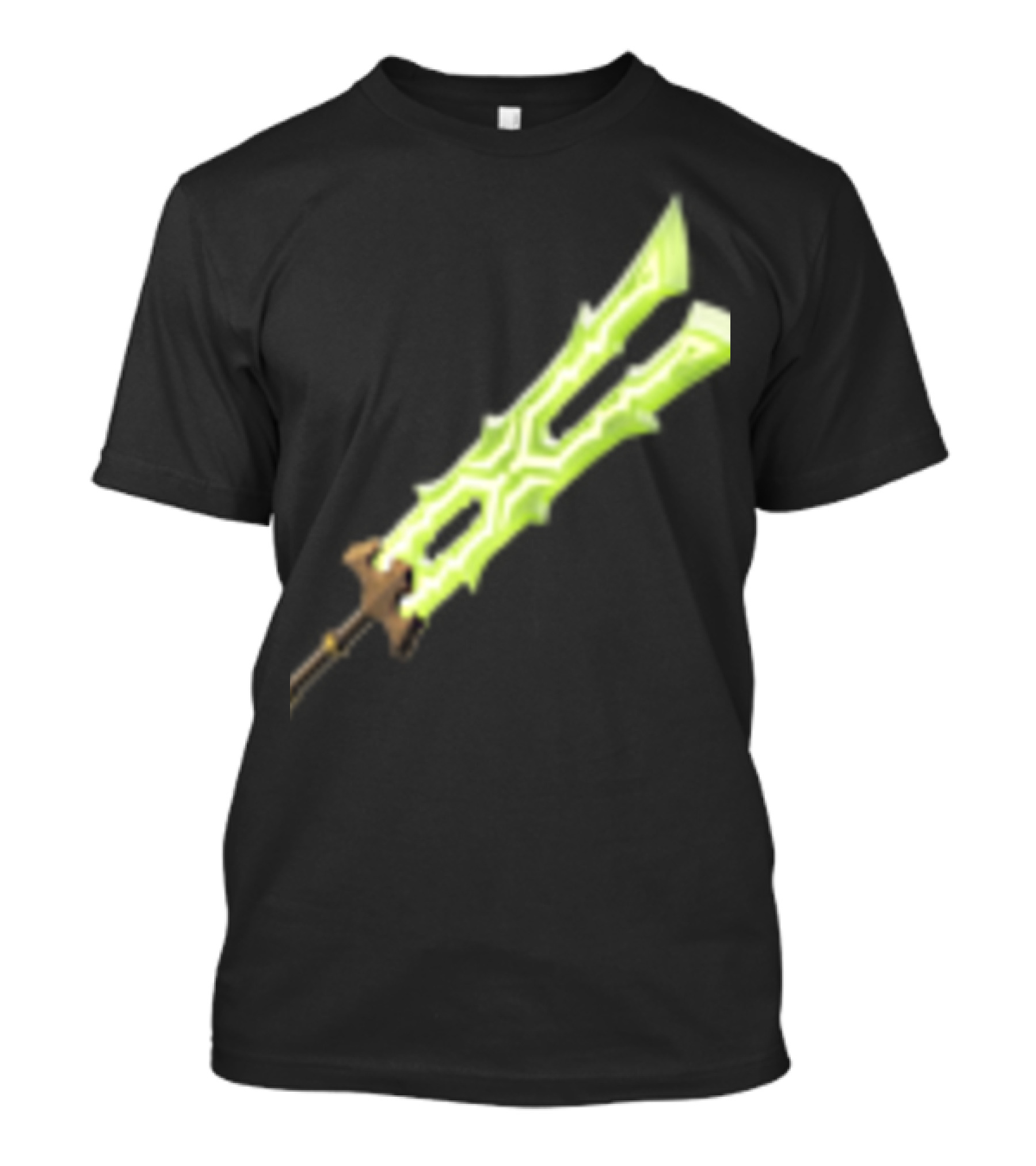 Great Thunderblade Glowing Sword Design Legend Gaming Weapon T-Shirt
