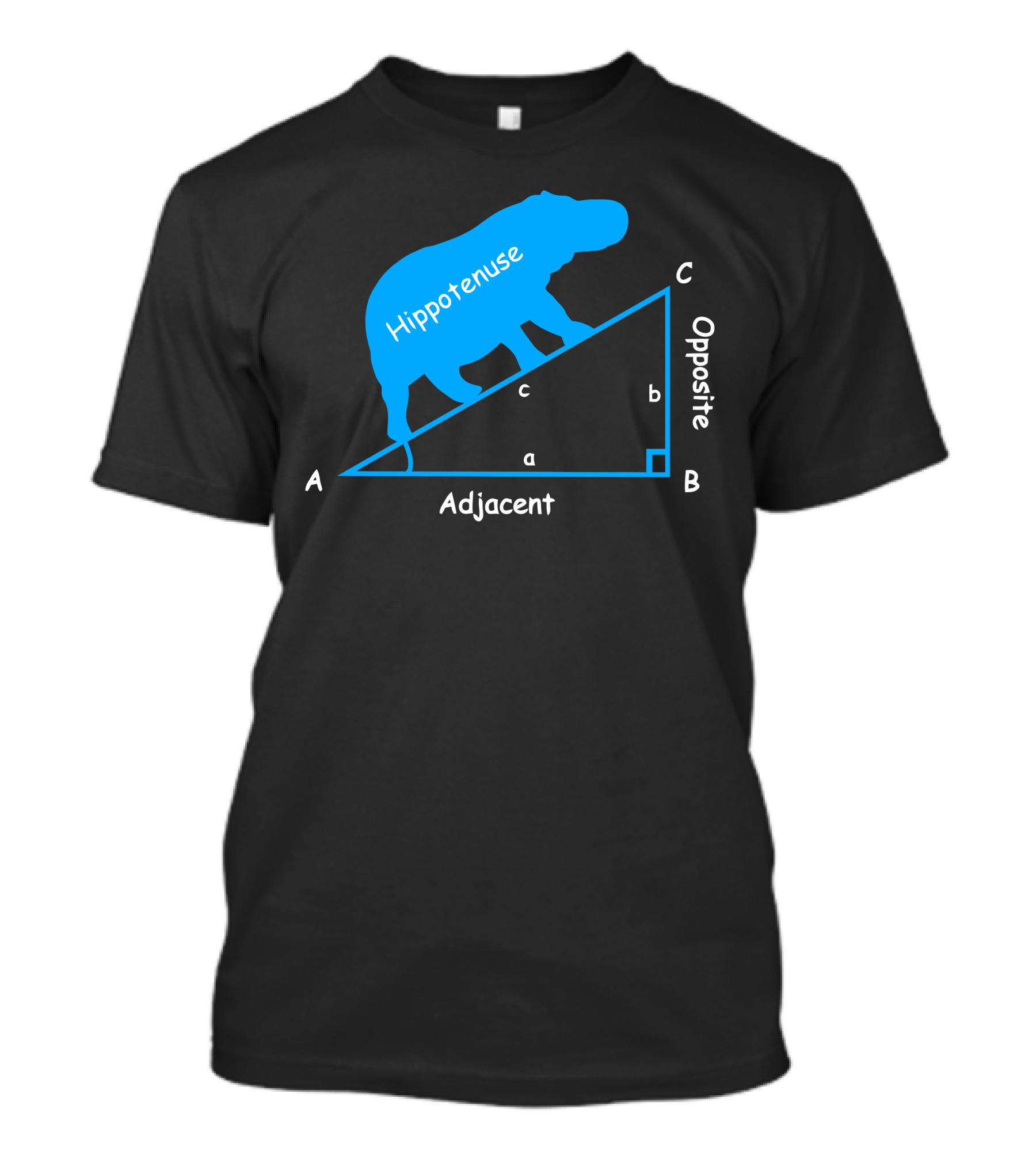 Hippotenuse Adjacent Opposite Math Diagram T-Shirt