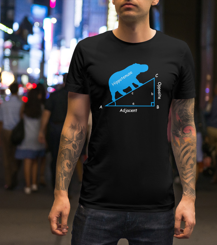 Hippotenuse Adjacent Opposite Math Diagram T-Shirt
