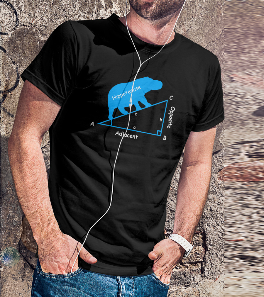 Hippotenuse Adjacent Opposite Math Diagram T-Shirt