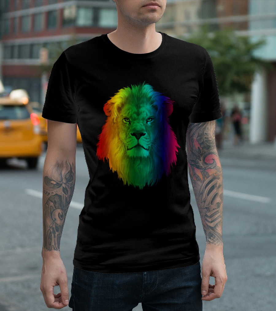 LGBT Rainbow Lion T-Shirt