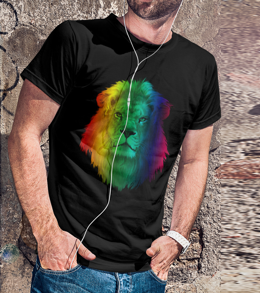 LGBT Rainbow Lion T-Shirt