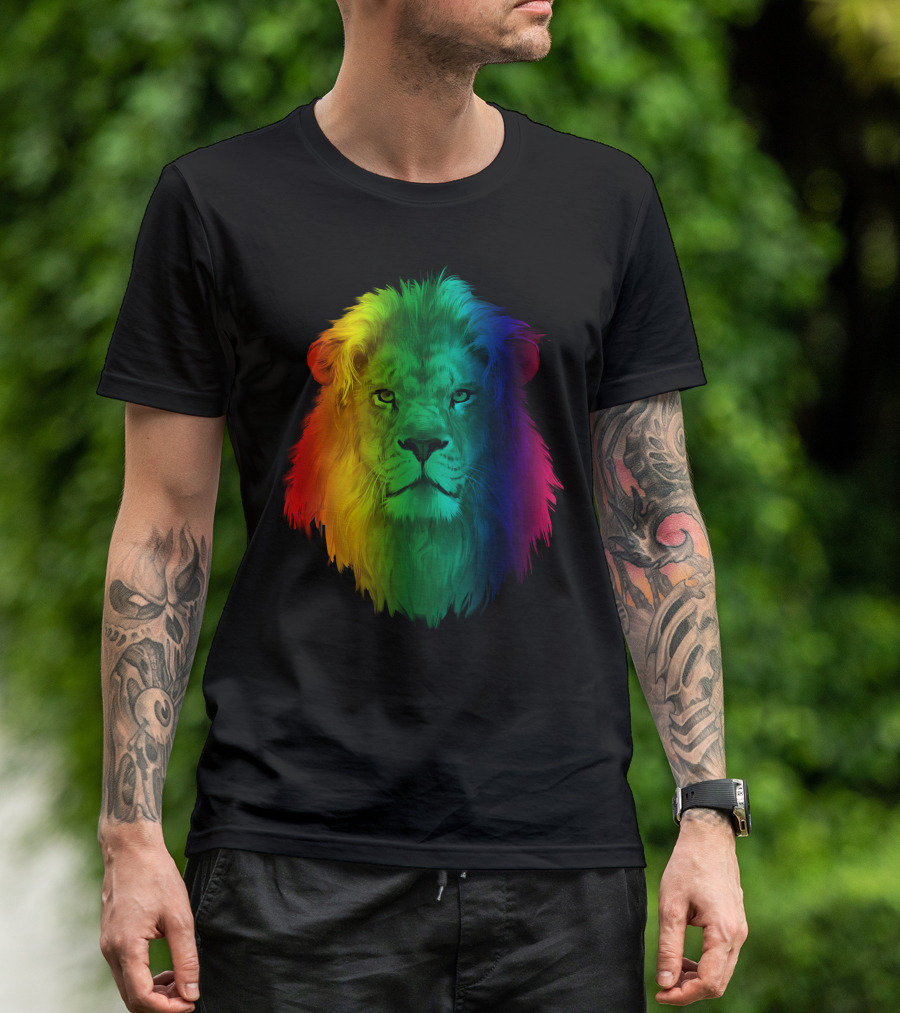 LGBT Rainbow Lion T-Shirt