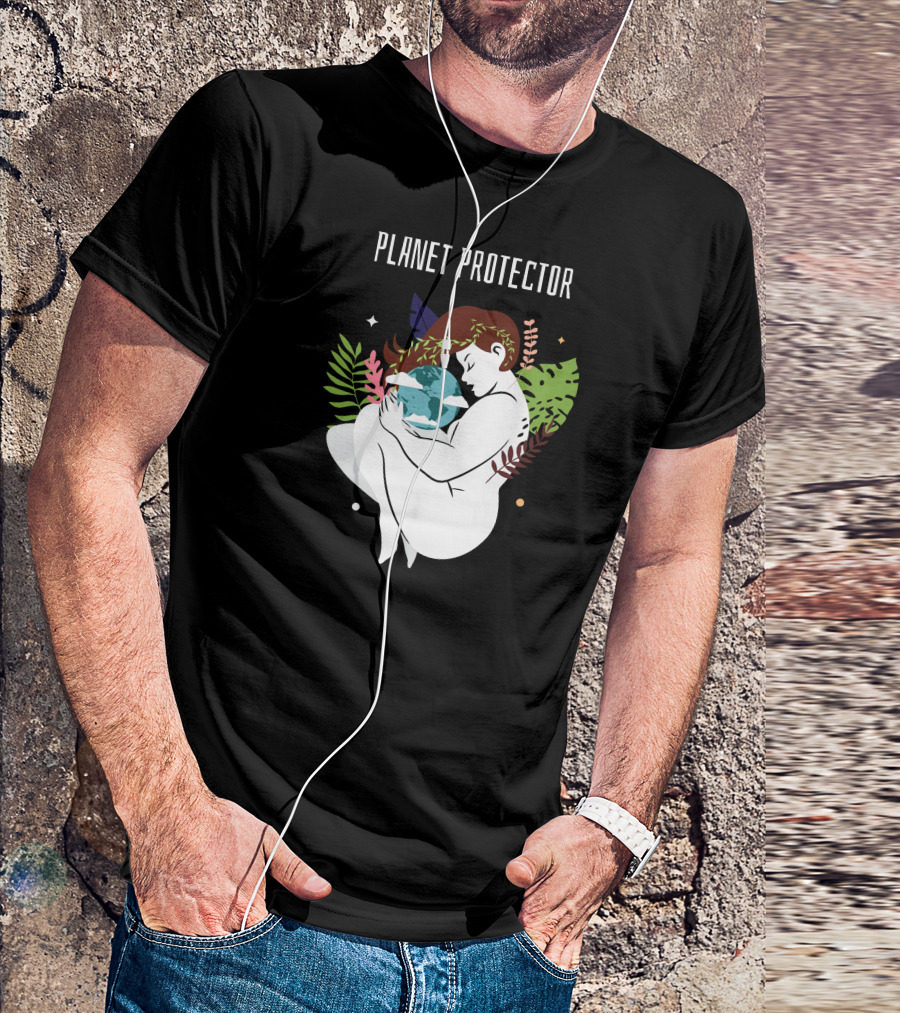 Planet Protector Earth Guardian Nature Embrace T-Shirt