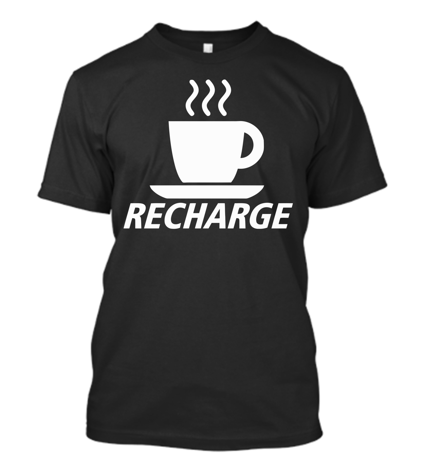 Recharge Coffee Steaming Cup T-Shirt