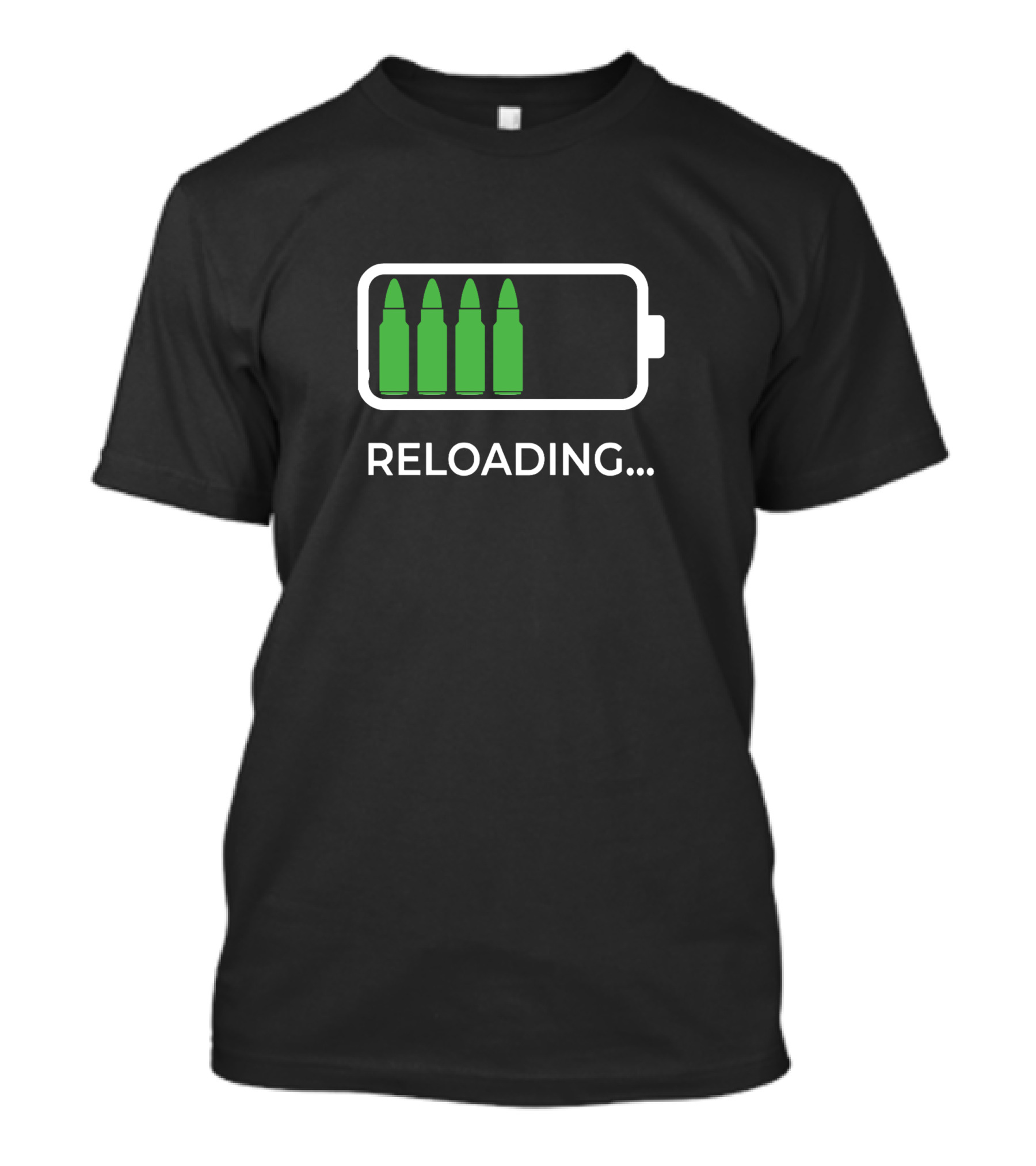 Reloading Bullet Battery T-Shirt