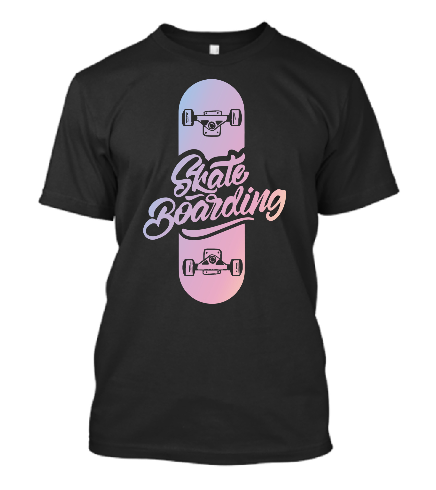 Skate Boarding Pastel Skateboard Deck T-Shirt