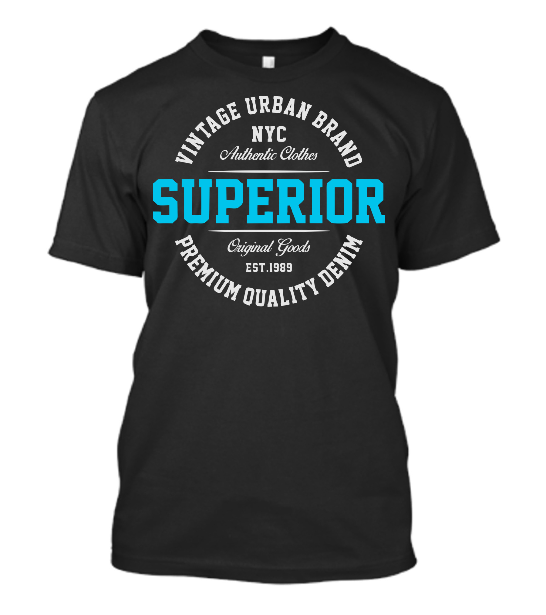 Vintage Urban Brand NYC Authentic Clothes Superior Original Goods Denim Est.1989 T-Shirt