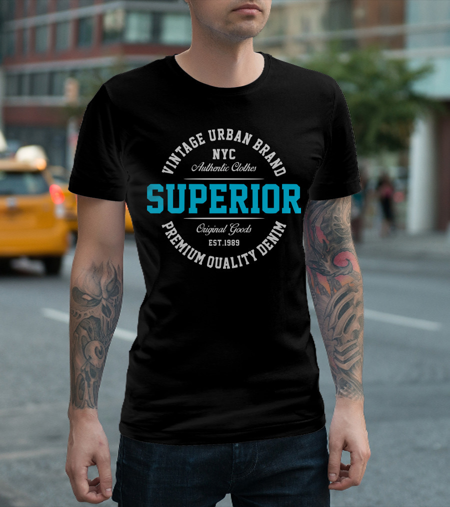 Vintage Urban Brand NYC Authentic Clothes Superior Original Goods Denim Est.1989 T-Shirt