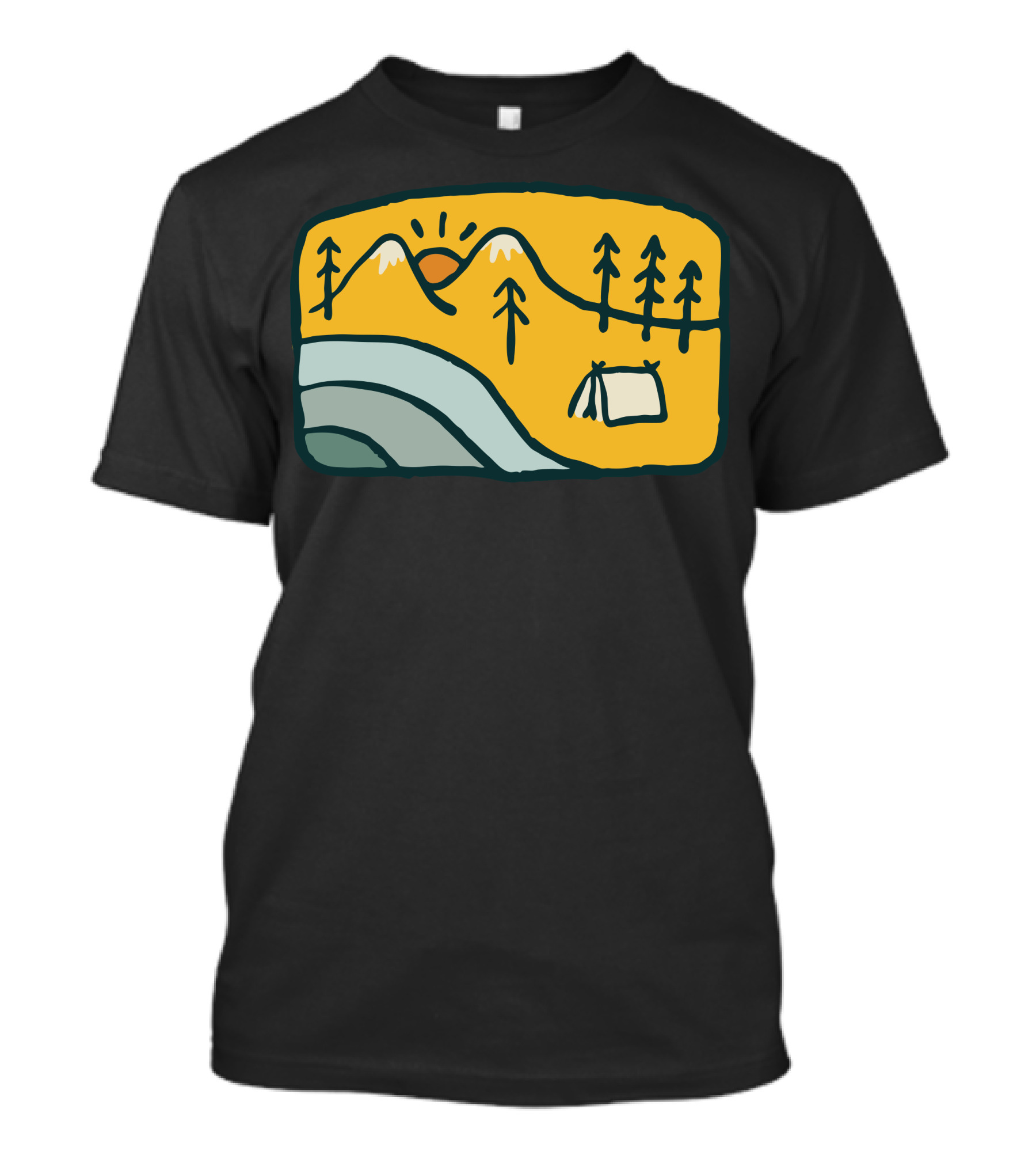 Sweet Home Mountain Sunset Camping Adventure T-Shirt