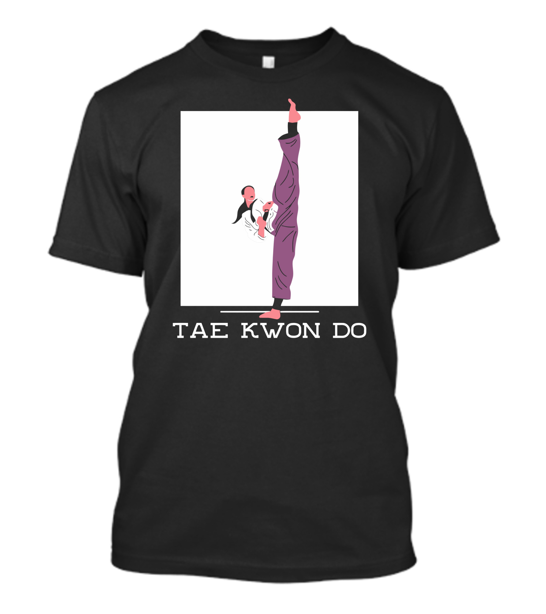 Tae Kwon Do Martial Arts High Kick Technique T-Shirt