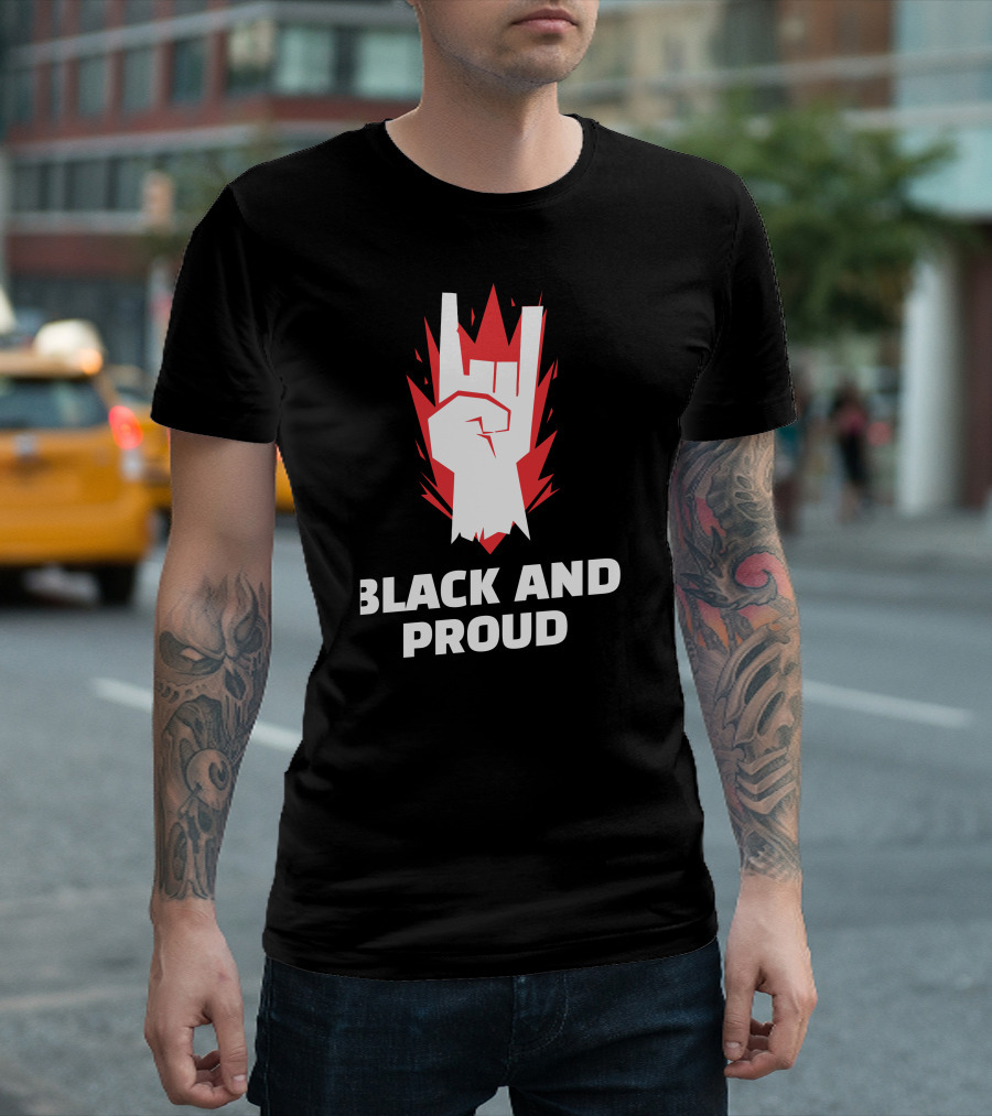 Black and Proud Raised Fist T-Shirt