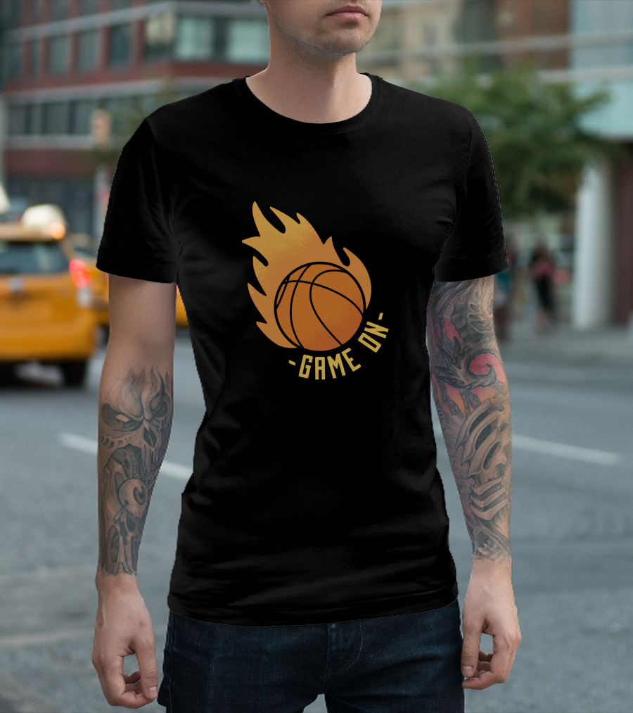 Basketball Game On Fire T-Shirt