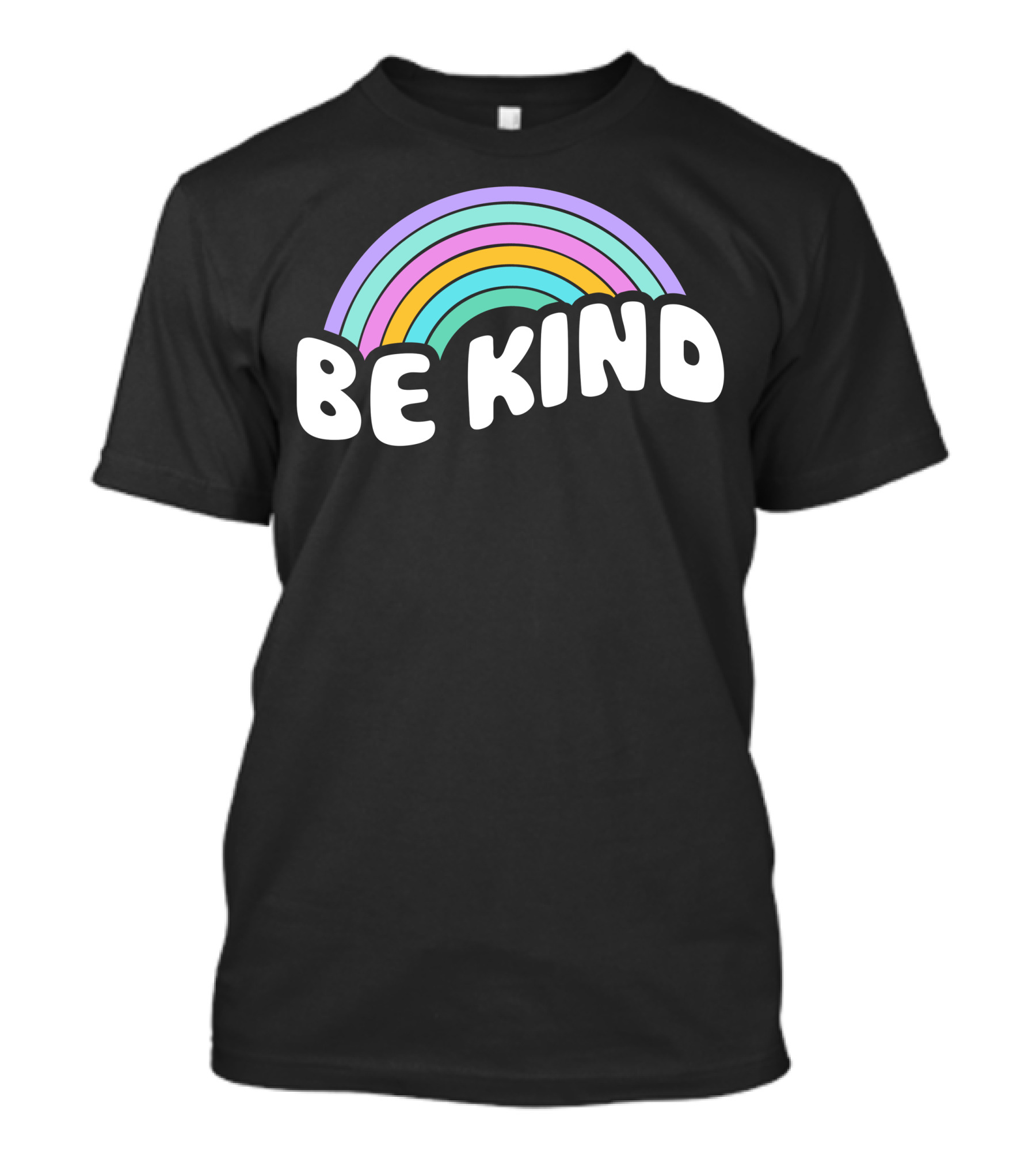 Be Kind Colorful Pastel Rainbow T-Shirt