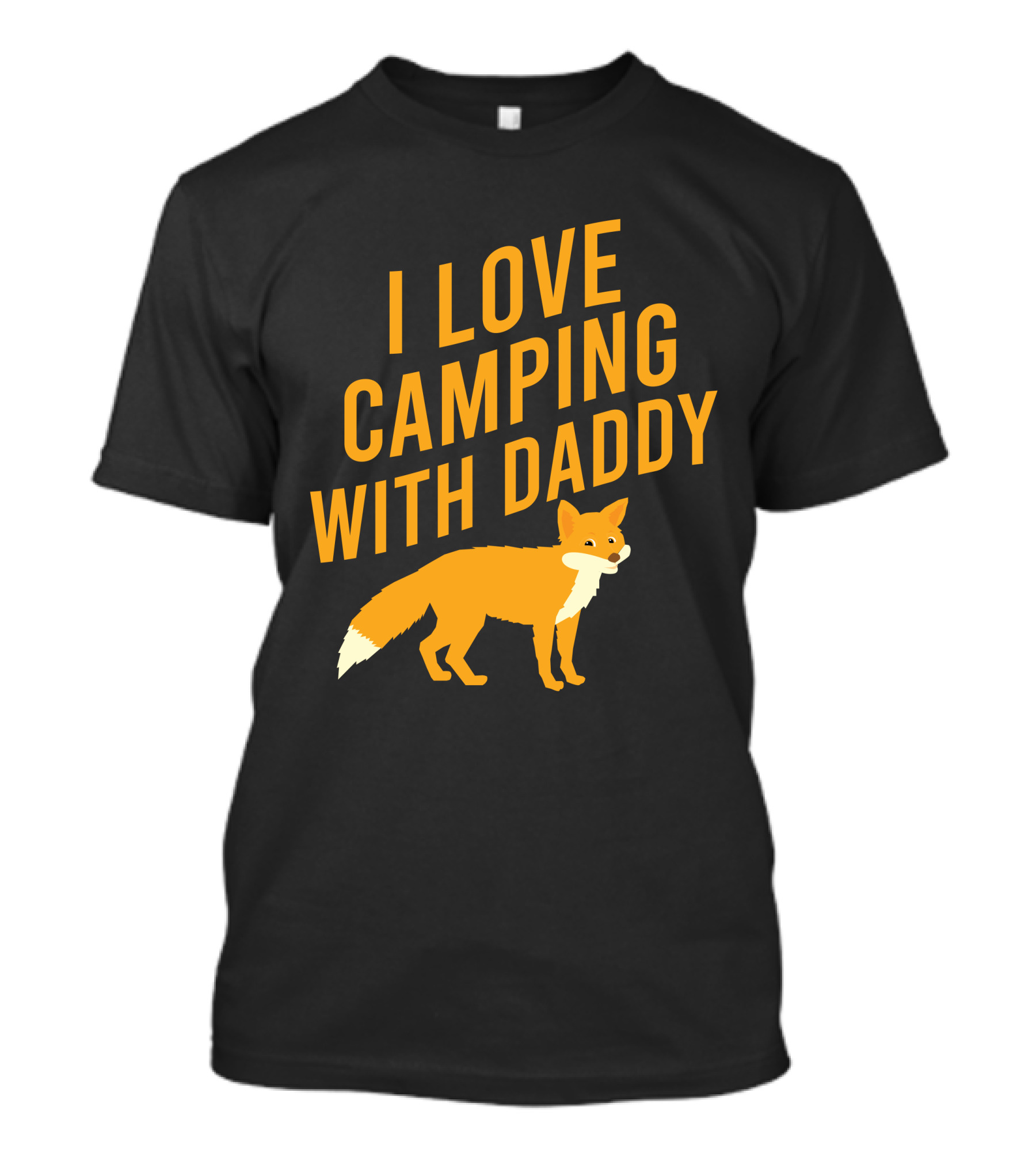 I Love Camping With Daddy Fox T-Shirt