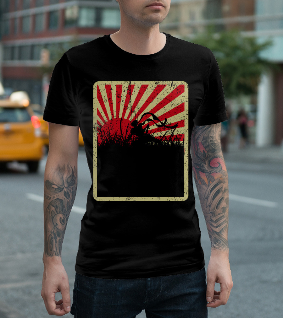 Japanese Rising Sun Samurai T-Shirt