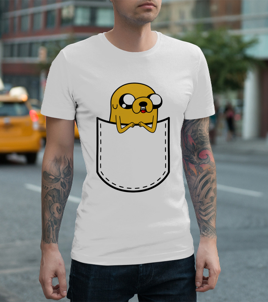 Adventure Time Jake In Pocket T-Shirt