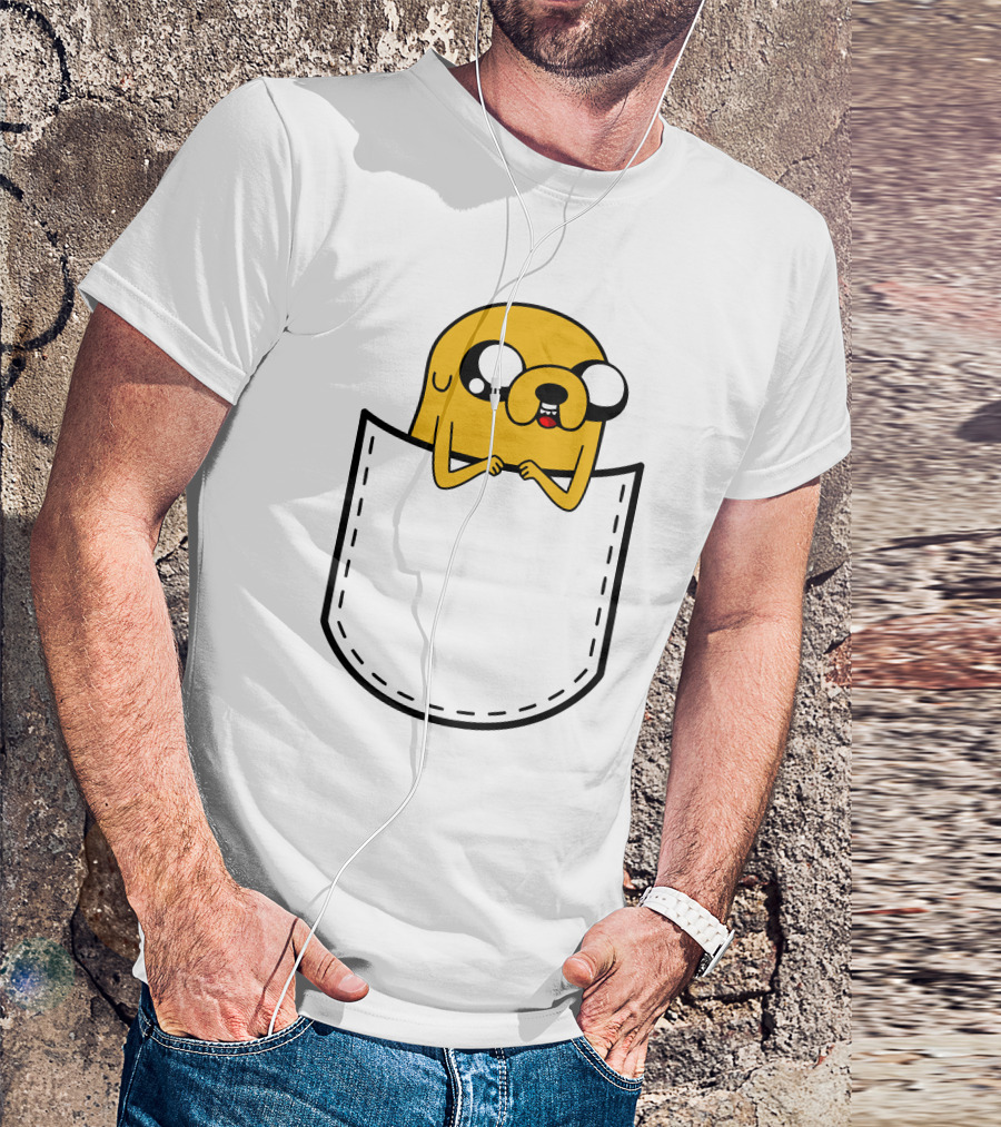 Adventure Time Jake In Pocket T-Shirt