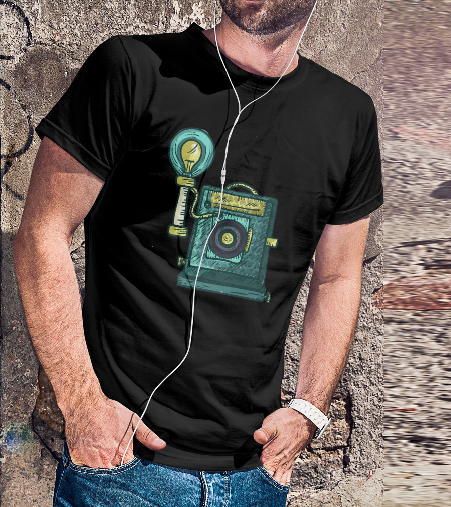 Antique Camera Vintage Photography Lamp T-Shirt
