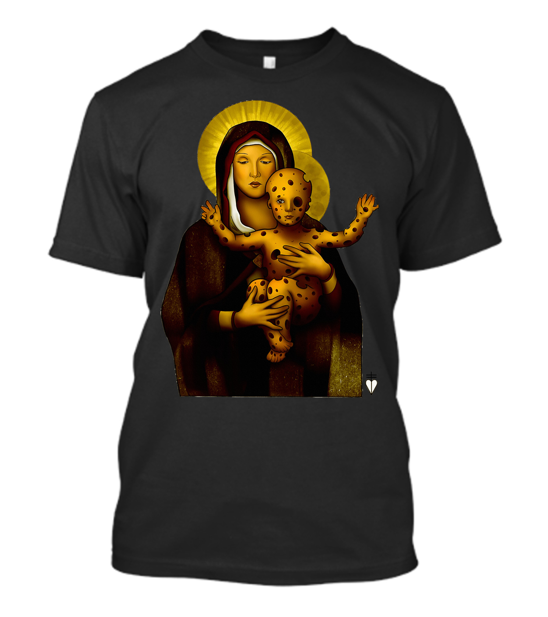 Baby Cheesus Virgin Mary Halo T-Shirt