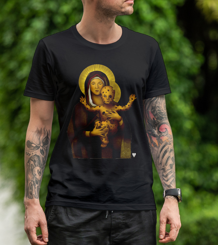 Baby Cheesus Virgin Mary Halo T-Shirt