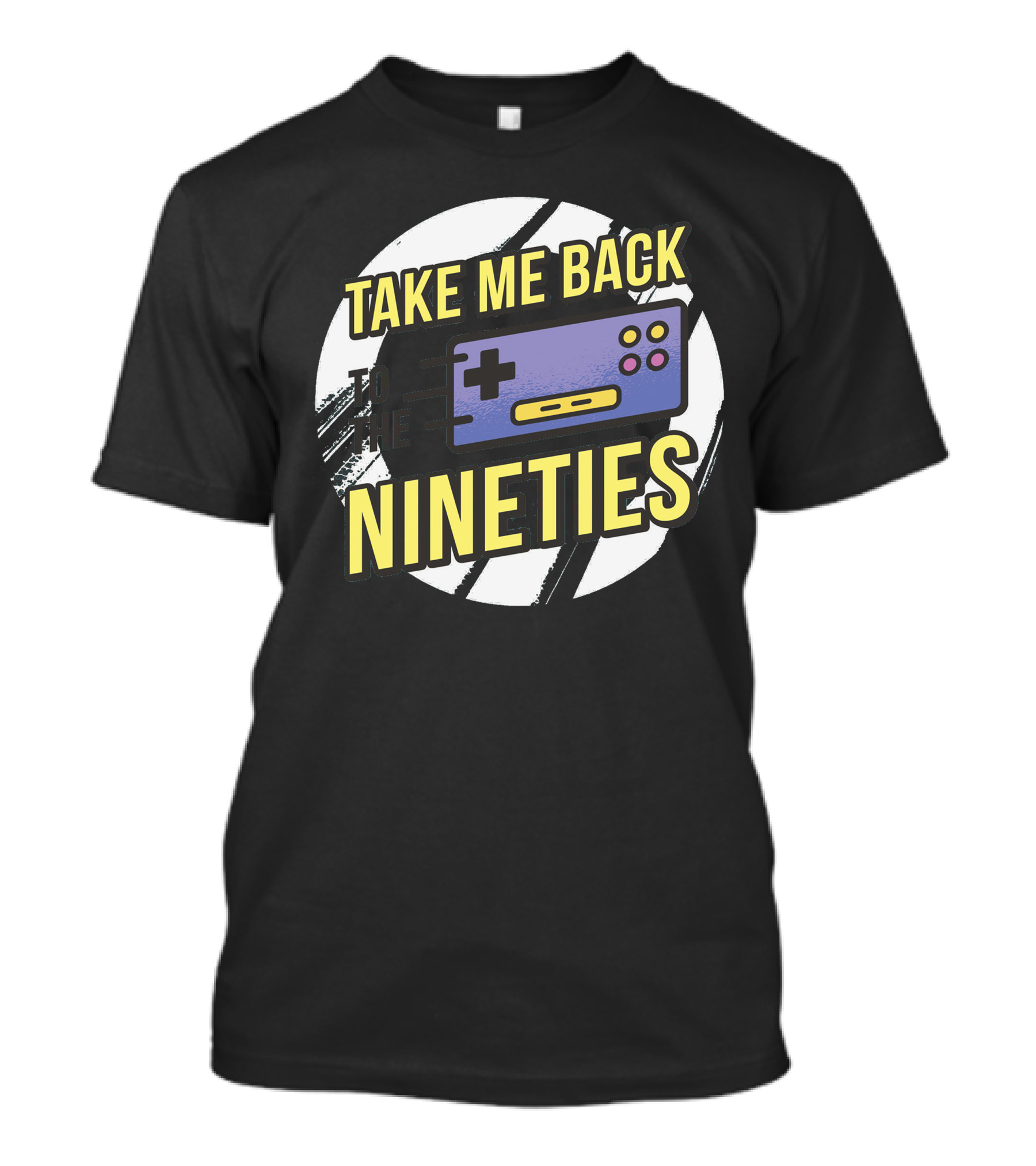 TAKE ME BACK TO THE NINETIES Gaming Controller Circle T-Shirt