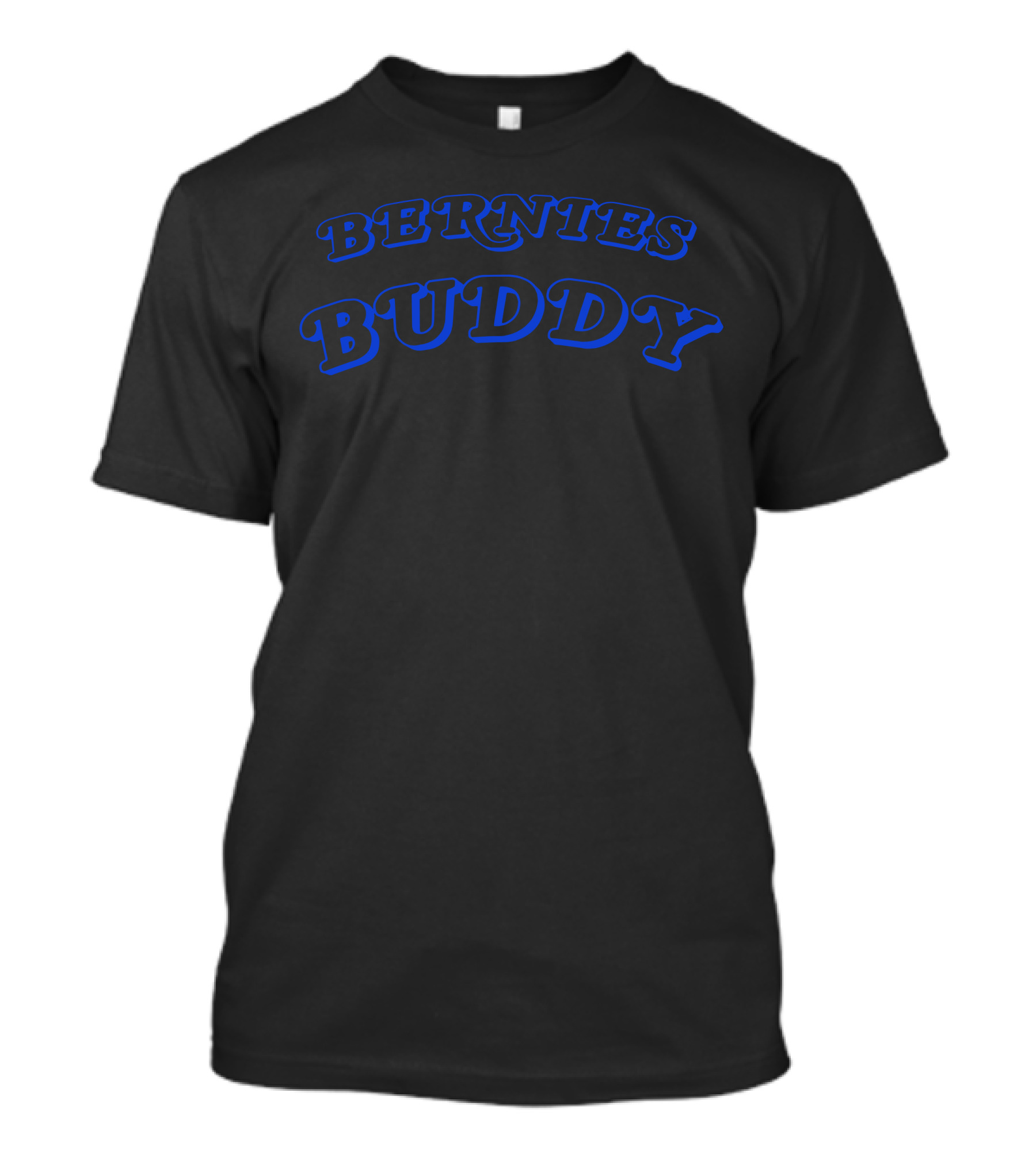 BERNIES BUDDY Classic Blue Text T-Shirt