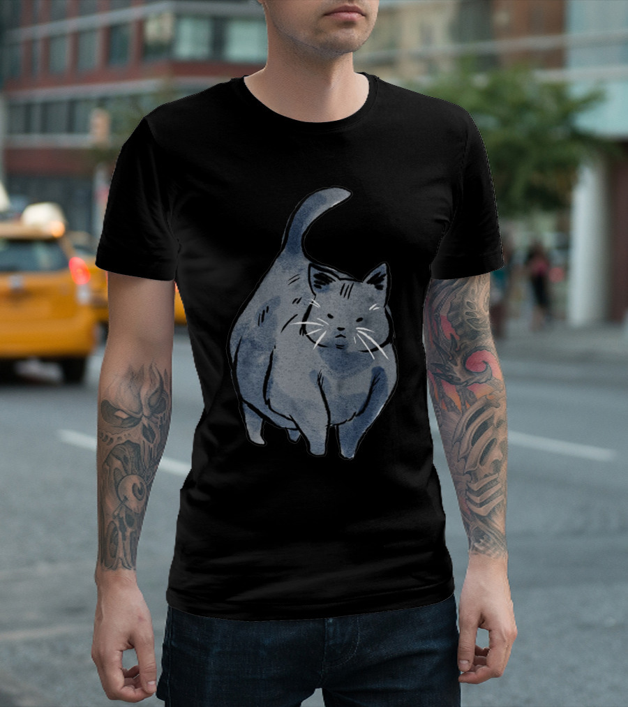 Chonk Blok Cat Gym Meme T-Shirt