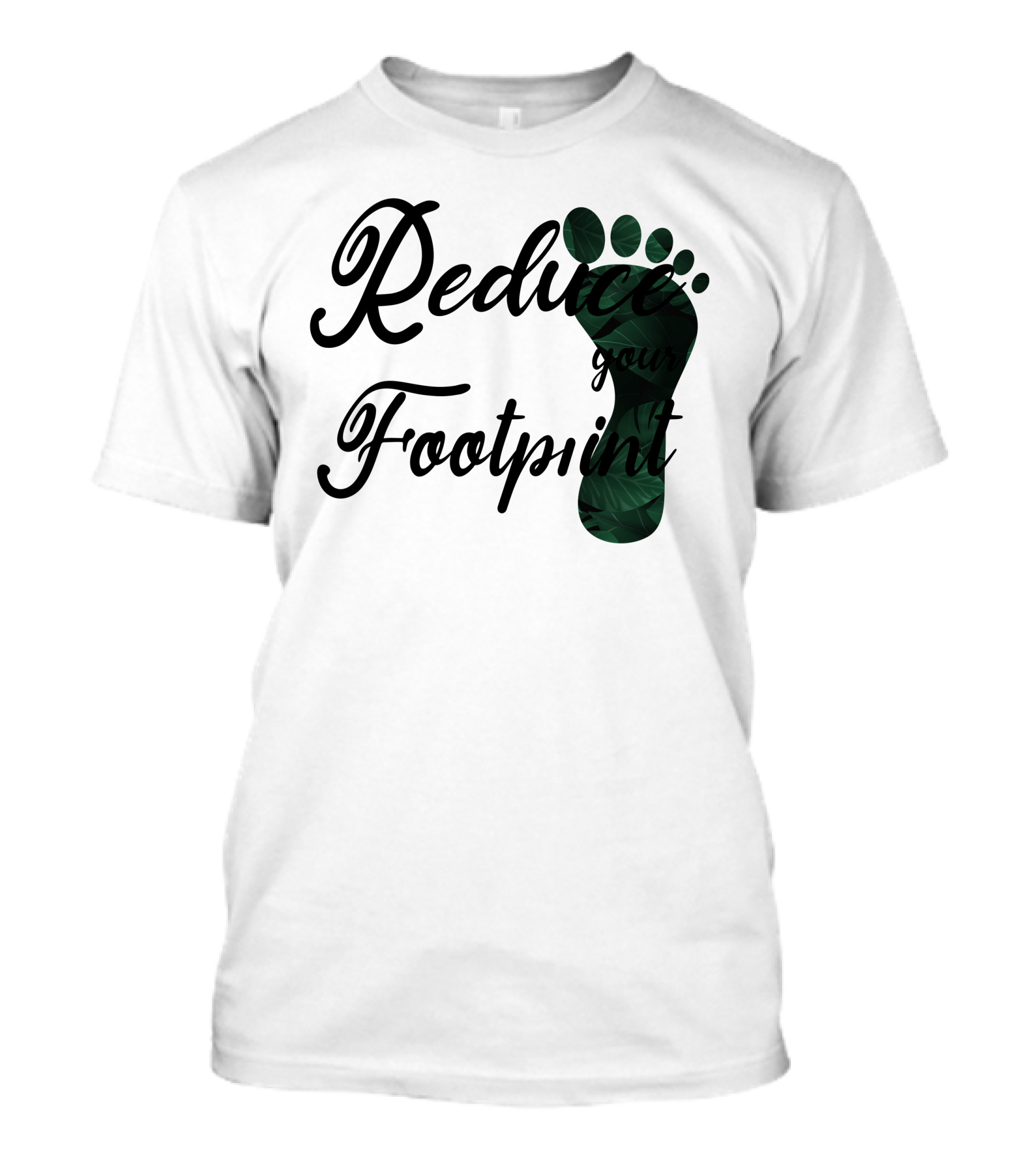 Reduce Your Footprint Climate Change Leaf T-Shirt