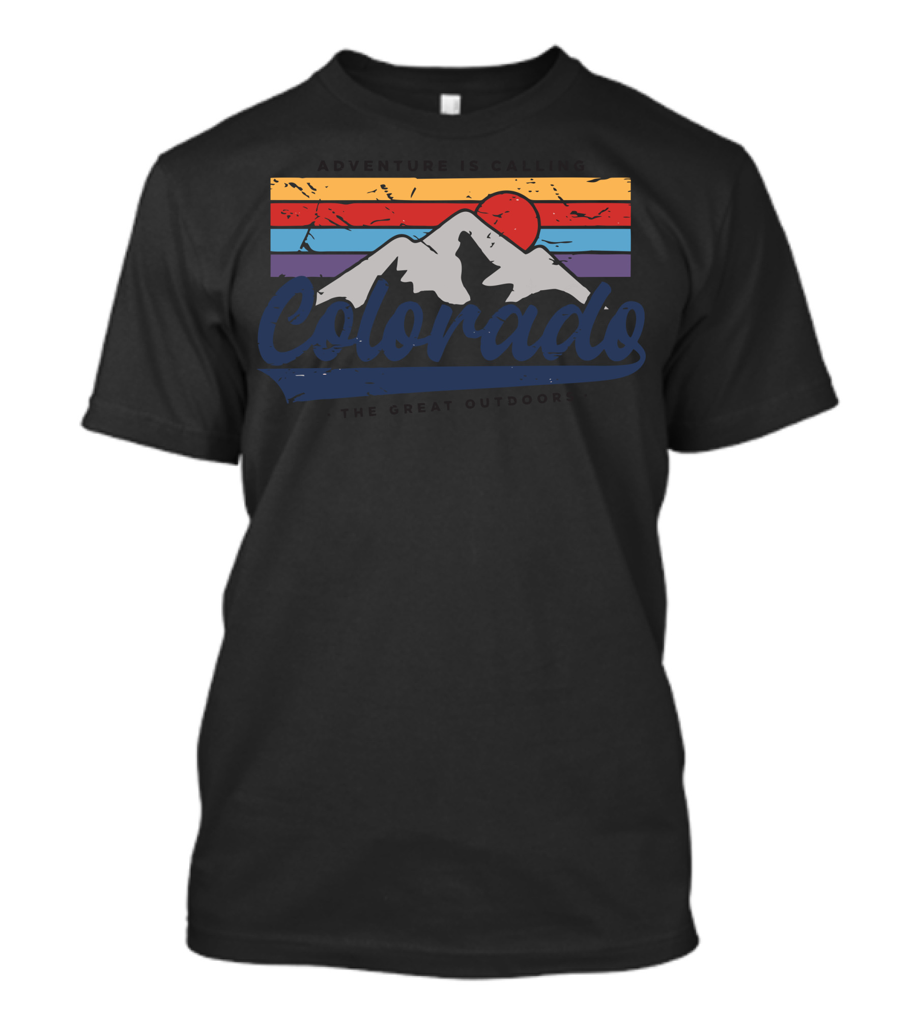 Colorado Great Outdoors Adventure Sunset Mountain T-Shirt