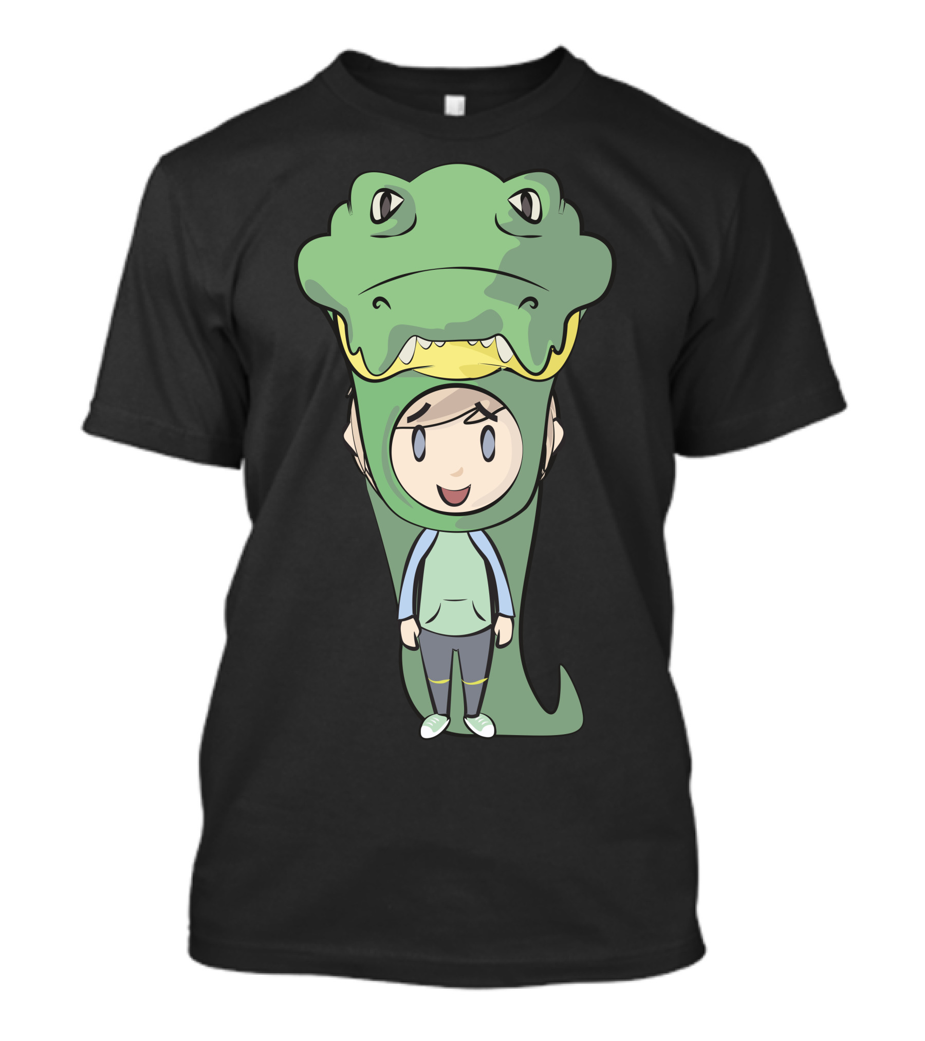 Crocodile Costume Cartoon Character T-Shirt