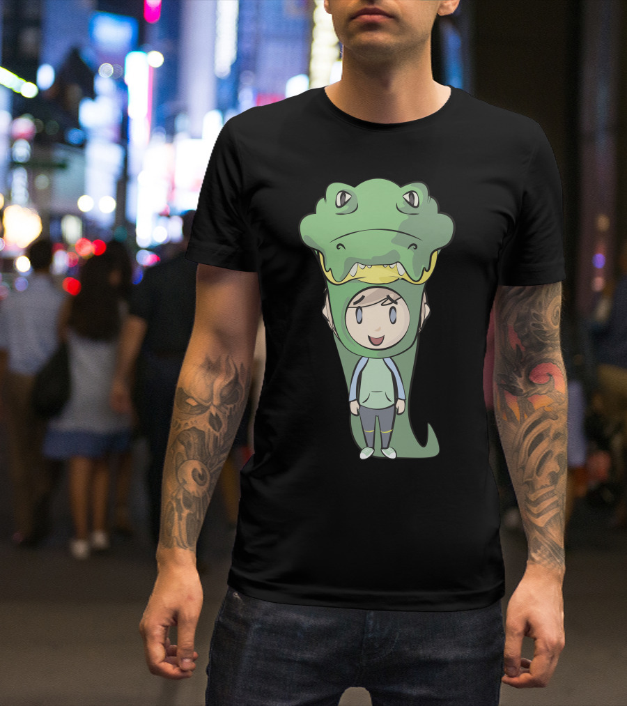 Crocodile Costume Cartoon Character T-Shirt