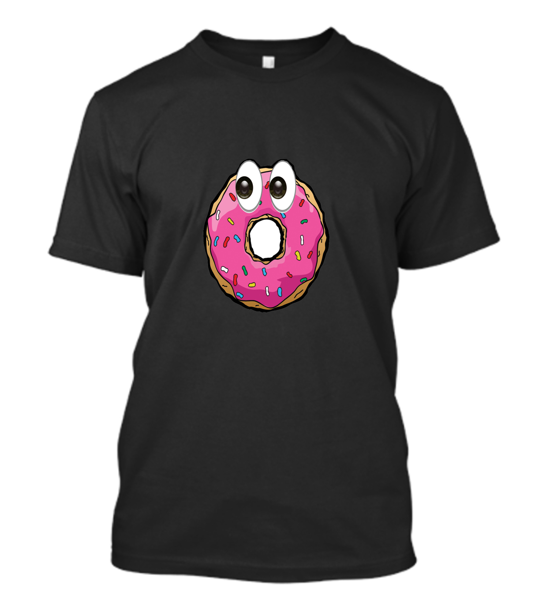 Doughnut With Sprinkles And Cartoon Eyes T-Shirt