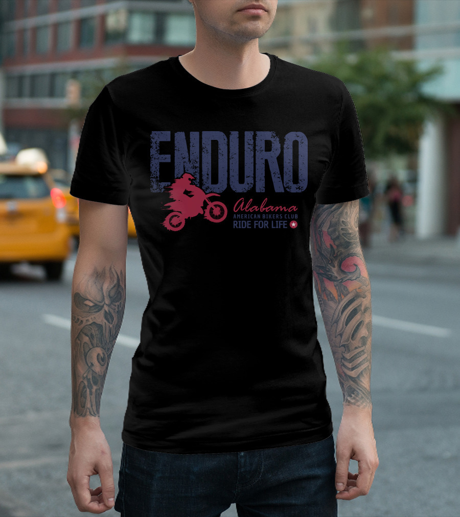 ENDURO Alabama American Bikers Club Ride For Life T-Shirt