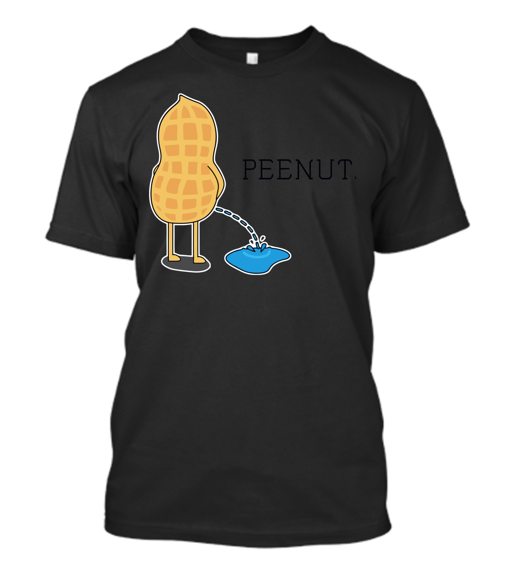 Peenut Cartoon Humor Puddle T-Shirt